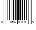 Barcode Image for UPC code 000137000003