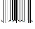 Barcode Image for UPC code 000137000010