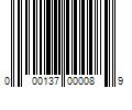 Barcode Image for UPC code 000137000089