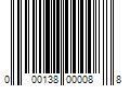 Barcode Image for UPC code 000138000088