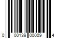 Barcode Image for UPC code 000139000094