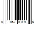 Barcode Image for UPC code 000140000038