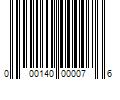 Barcode Image for UPC code 000140000076