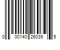 Barcode Image for UPC code 000140260395