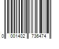 Barcode Image for UPC code 0001402736474