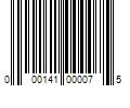 Barcode Image for UPC code 000141000075