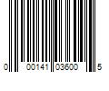 Barcode Image for UPC code 000141036005