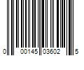 Barcode Image for UPC code 000145036025