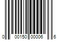 Barcode Image for UPC code 000150000066