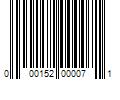 Barcode Image for UPC code 000152000071