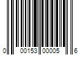 Barcode Image for UPC code 000153000056