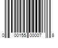 Barcode Image for UPC code 000155000078