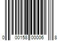 Barcode Image for UPC code 000158000068