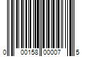 Barcode Image for UPC code 000158000075