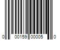 Barcode Image for UPC code 000159000050