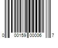 Barcode Image for UPC code 000159000067