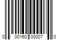 Barcode Image for UPC code 000160000070