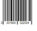 Barcode Image for UPC code 00016000220393