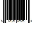 Barcode Image for UPC code 000161000055