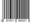 Barcode Image for UPC code 00016119900001