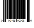 Barcode Image for UPC code 000163000060