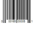 Barcode Image for UPC code 000165000051