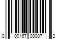 Barcode Image for UPC code 000167000073