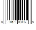 Barcode Image for UPC code 000170000053