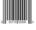 Barcode Image for UPC code 000170000060