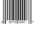 Barcode Image for UPC code 000170000077