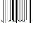 Barcode Image for UPC code 000170000091. Product Name: 