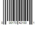 Barcode Image for UPC code 000170421001