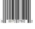 Barcode Image for UPC code 000172275022