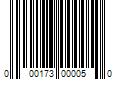 Barcode Image for UPC code 000173000050