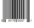 Barcode Image for UPC code 000176000071