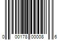 Barcode Image for UPC code 000178000086