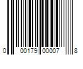 Barcode Image for UPC code 000179000078