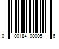 Barcode Image for UPC code 000184000056