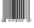 Barcode Image for UPC code 000187000077