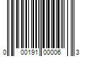 Barcode Image for UPC code 000191000063