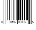 Barcode Image for UPC code 000192000055