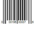 Barcode Image for UPC code 000195000076