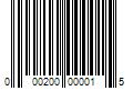 Barcode Image for UPC code 000200000015