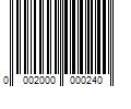 Barcode Image for UPC code 0002000000240