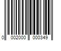 Barcode Image for UPC code 0002000000349