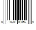 Barcode Image for UPC code 000200000169