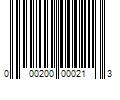 Barcode Image for UPC code 000200000213