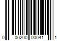 Barcode Image for UPC code 000200000411