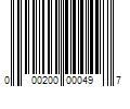 Barcode Image for UPC code 000200000497