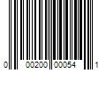 Barcode Image for UPC code 000200000541